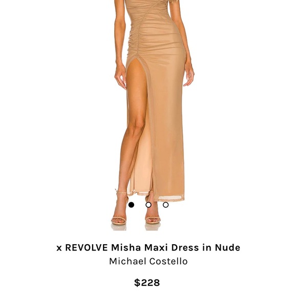 REVOLVE x Michael Costello Misha Maxi Dress in Nude - Medium - Picture 4 of 8